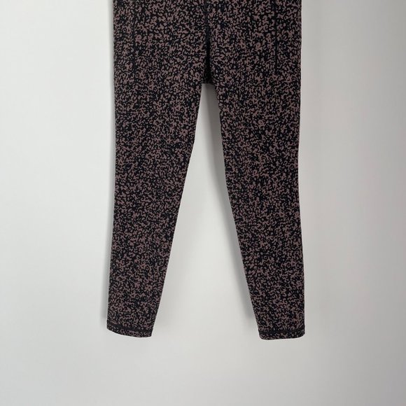 Athleta Brown Black Salutation Stash Pocket Gravel Tight Small Workout Bottom - Picture 4 of 10